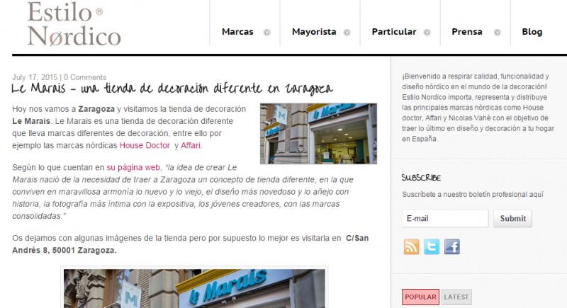 imagen de Le Marais en la red